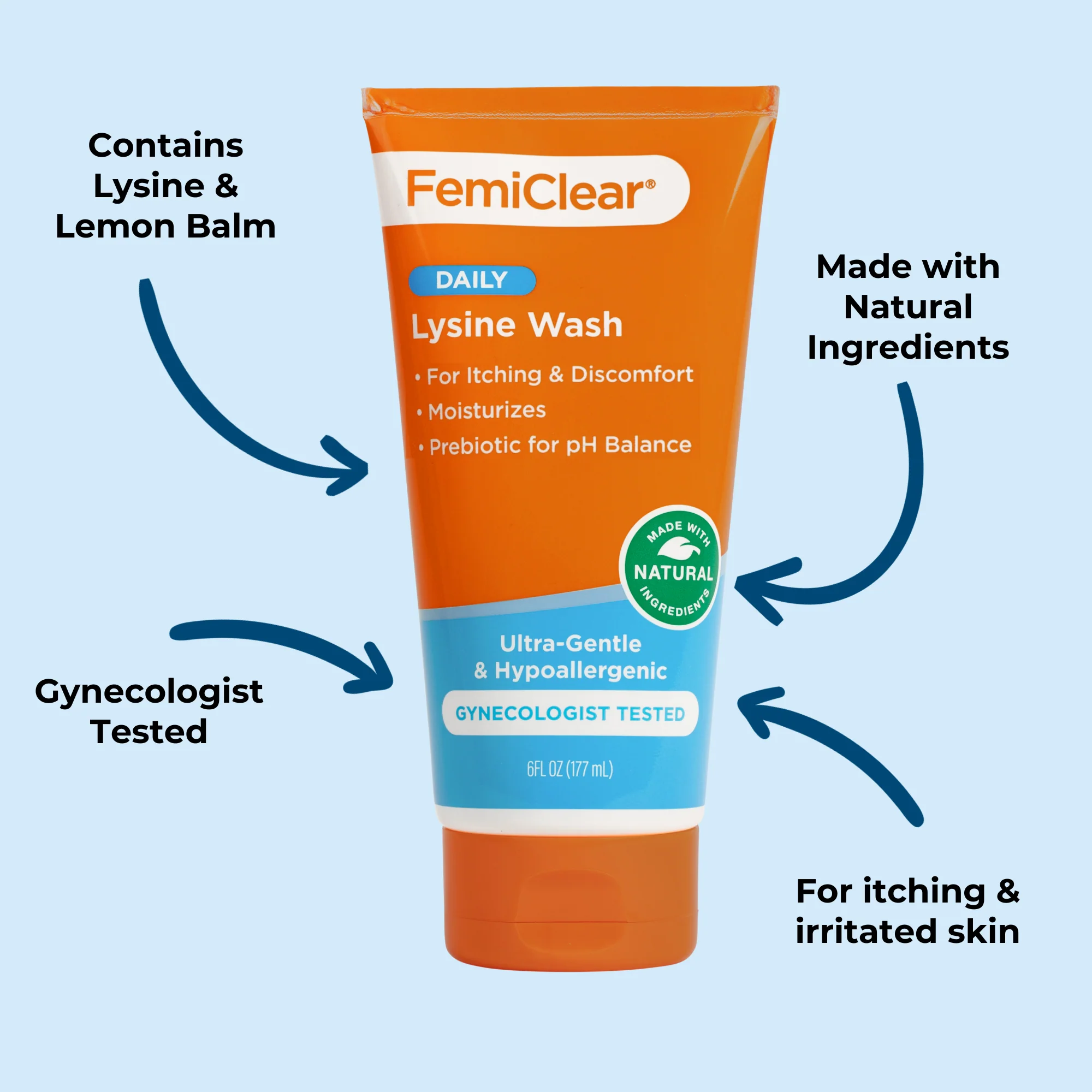 Ultra-Gentle Feminine Wash with Lysine - Image 3
